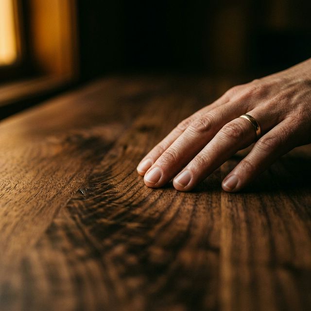 El Material — Veta de nogal macizo